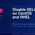 How to disable SELinux on CentOS and RHEL — enforcing, permissive, and disabled mode diagram