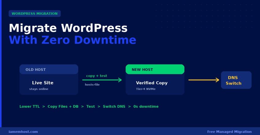 Migrate WordPress Site With Zero Downtime