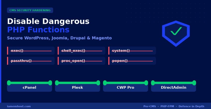 Secure Your CMS by Disabling Dangerous PHP Functions