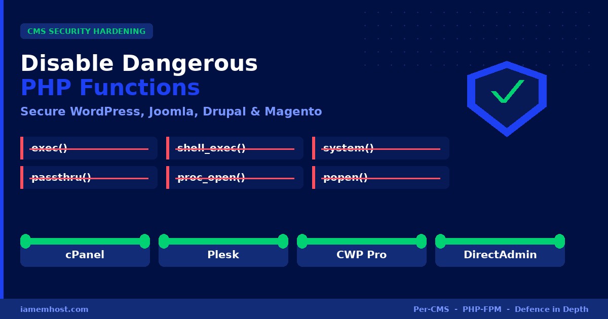Secure Your CMS by Disabling Dangerous PHP Functions