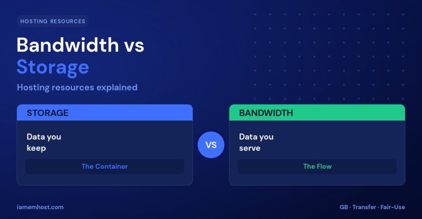 Bandwidth vs Storage: Web Hosting Resources Explained