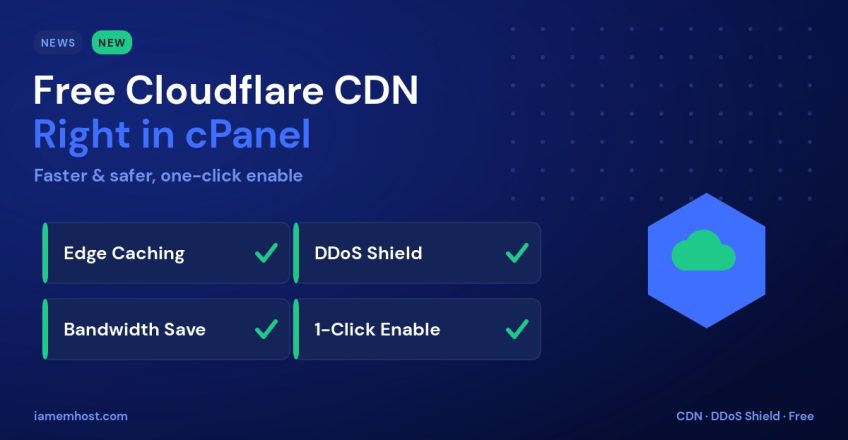 Free Cloudflare CDN Integration Now Available in cPanel