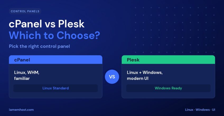 cPanel vs Plesk: Choosing the Right Control Panel