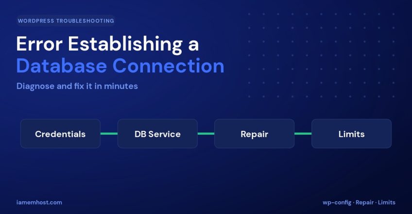 How to Fix Error Establishing a Database Connection in WordPress