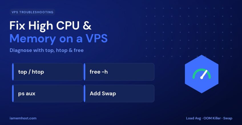 How to Diagnose and Fix High CPU or Memory Usage on a Linux VPS