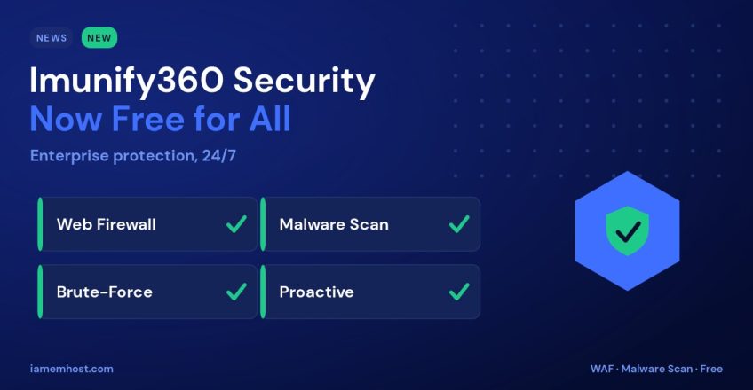 Imunify360 Server Security Now Free for All IAMEM Hosting Customers