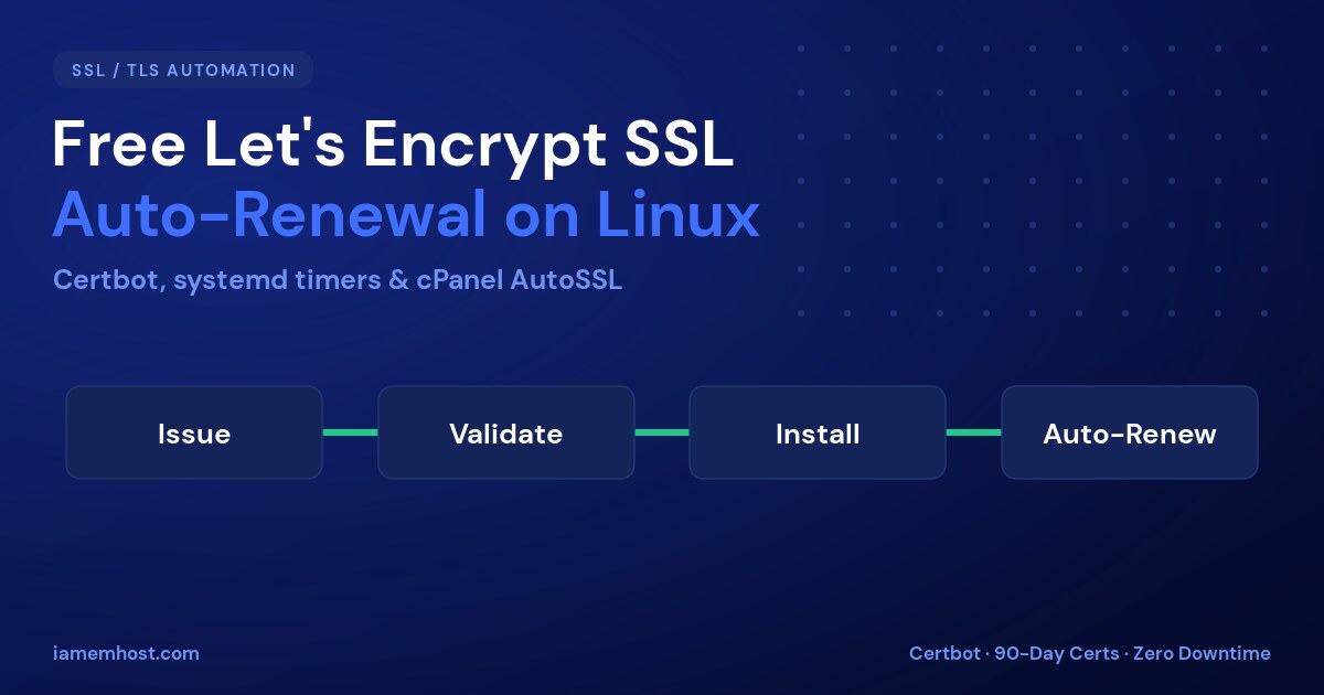 How to Set Up a Free Let's Encrypt SSL Auto-Renewal on Any Linux Server