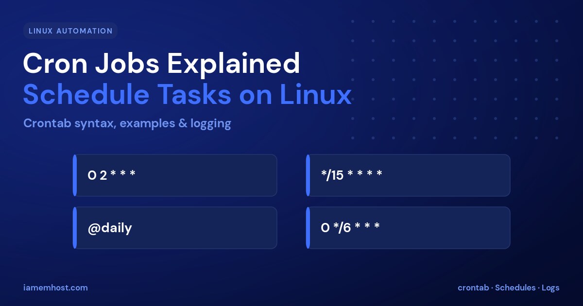 Cron Jobs Explained: How to Schedule Tasks on Linux