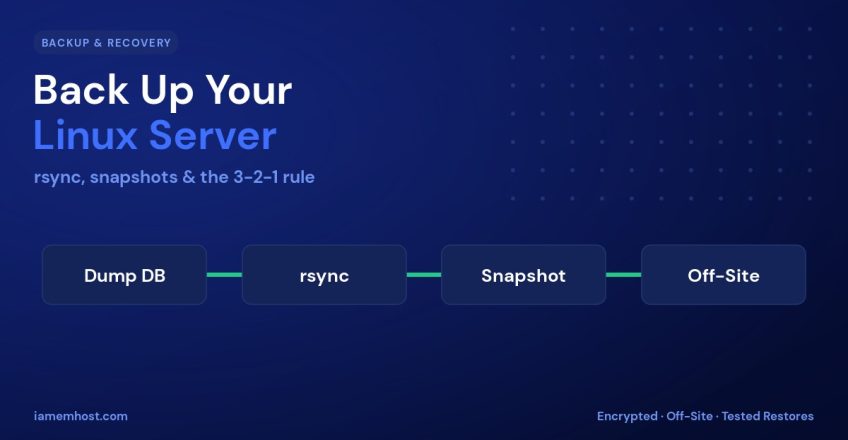 How to Back Up a Linux Server: rsync, Snapshots & Off-Site Strategies