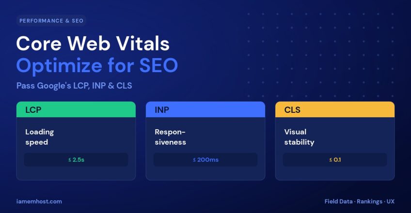 Core Web Vitals: How to Optimize LCP, INP & CLS for Better SEO