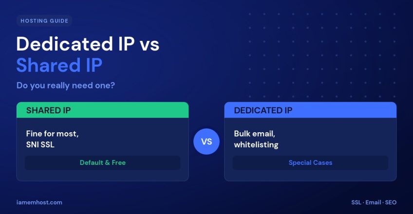 Dedicated IP vs Shared IP: Do You Really Need a Dedicated IP?