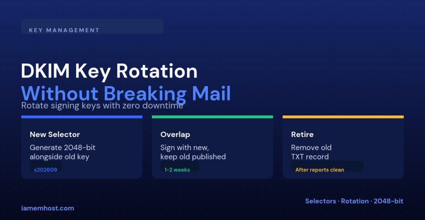 DKIM Key Rotation Without Breaking Authentication: A Step-by-Step Plan