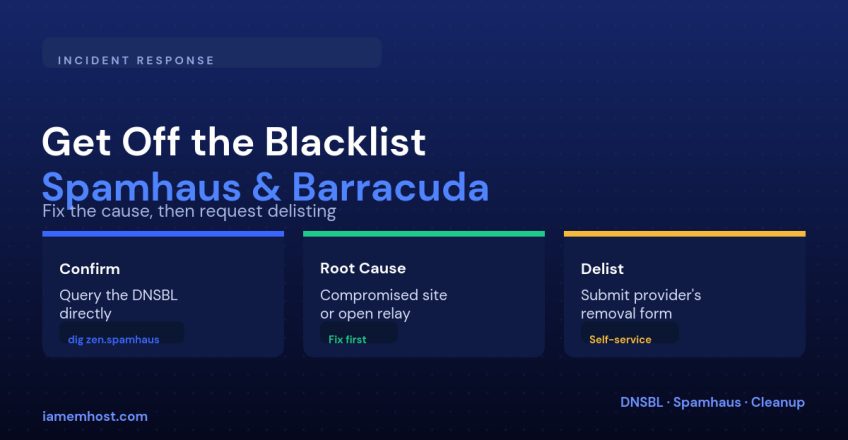 How to Get Delisted from Spamhaus, Barracuda and Other Blacklists