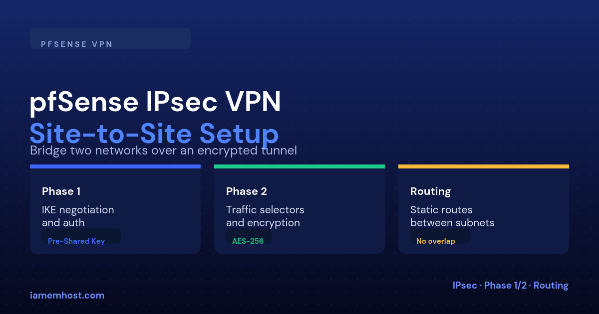 pfSense Site-to-Site IPsec VPN: Connecting Two Networks Securely