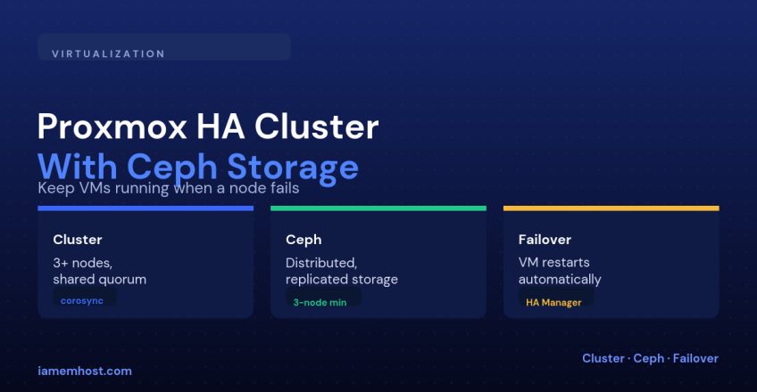 Setting Up a Proxmox VE High-Availability Cluster with Ceph Storage