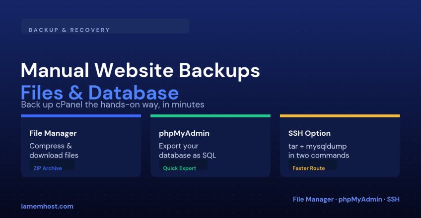 How to Manually Back Up Your Website Files and Database in cPanel