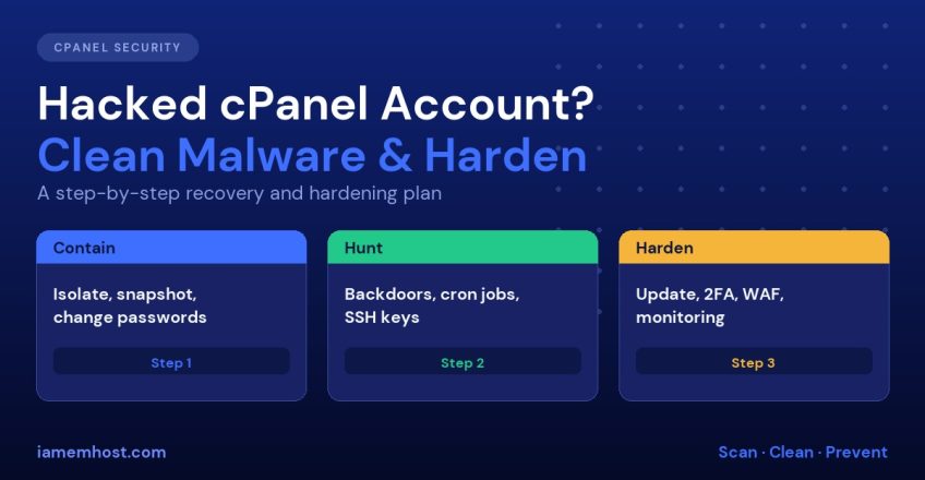How to recover a hacked cPanel account and clean malware