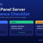 WHM and cPanel server maintenance checklist for administrators
